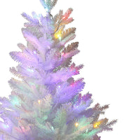 3' Pre-Lit Multicolor LED Jackson White Pine Tree