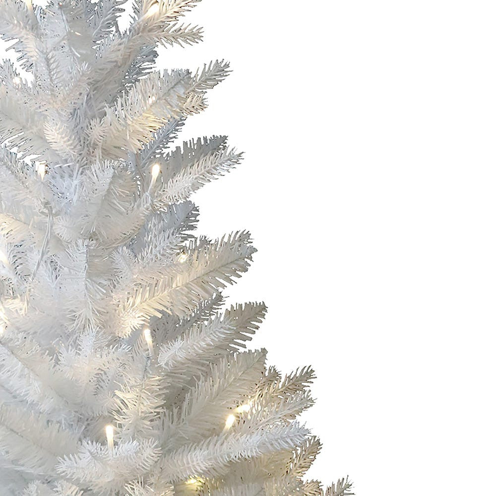 3' Pre-Lit Warm White LED Jackson White Pine Tree