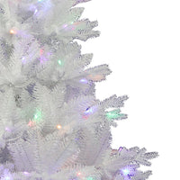 5' Pre-Lit Multicolor LED Jackson White Pine Tree