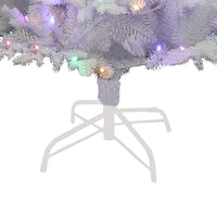 5' Pre-Lit Multicolor LED Jackson White Pine Tree