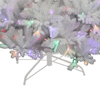7' Pre-Lit Multicolor LED Jackson White Pine Tree