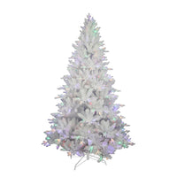 7' Pre-Lit Multicolor LED Jackson White Pine Tree