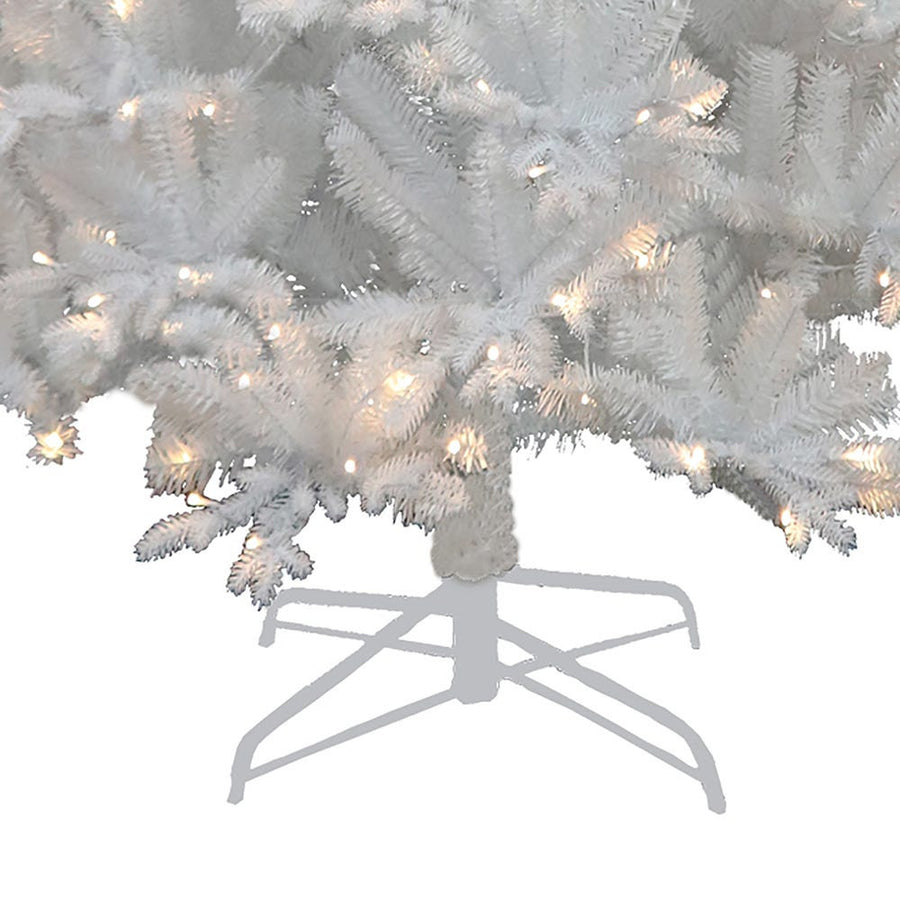 9' Pre-Lit Warm White LED Jackson White Pine Tree