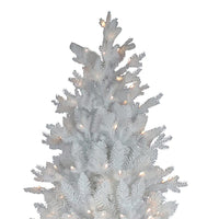 9' Pre-Lit Warm White LED Jackson White Pine Tree