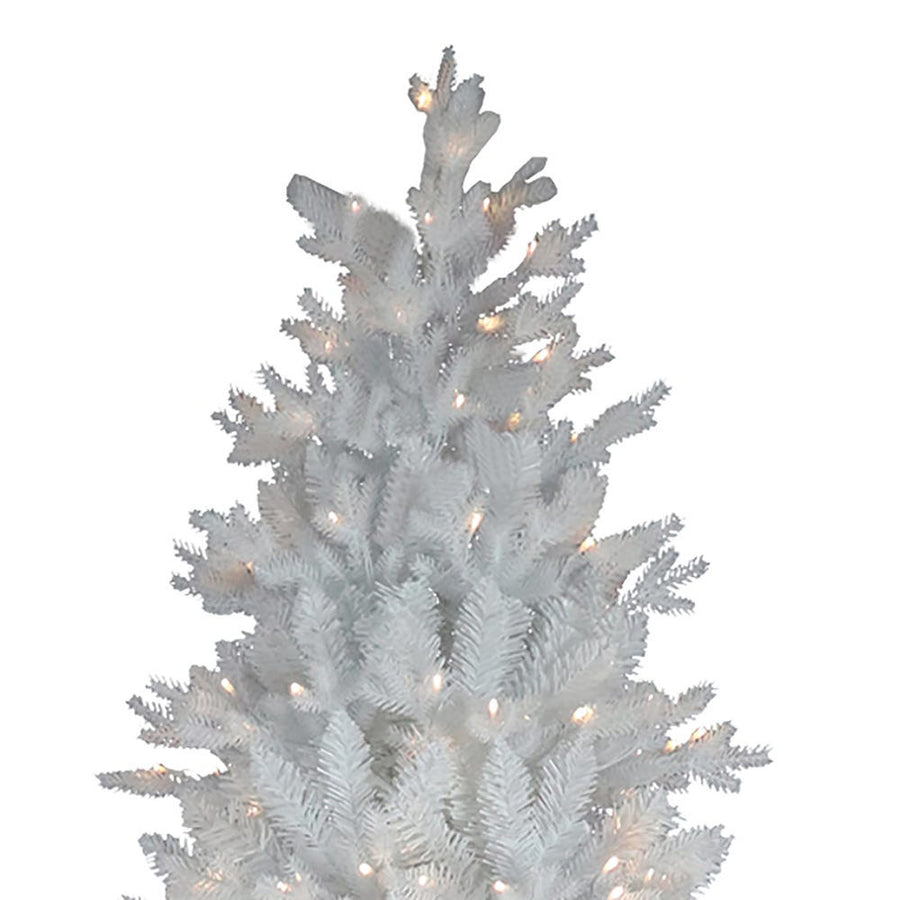9' Pre-Lit Warm White LED Jackson White Pine Tree