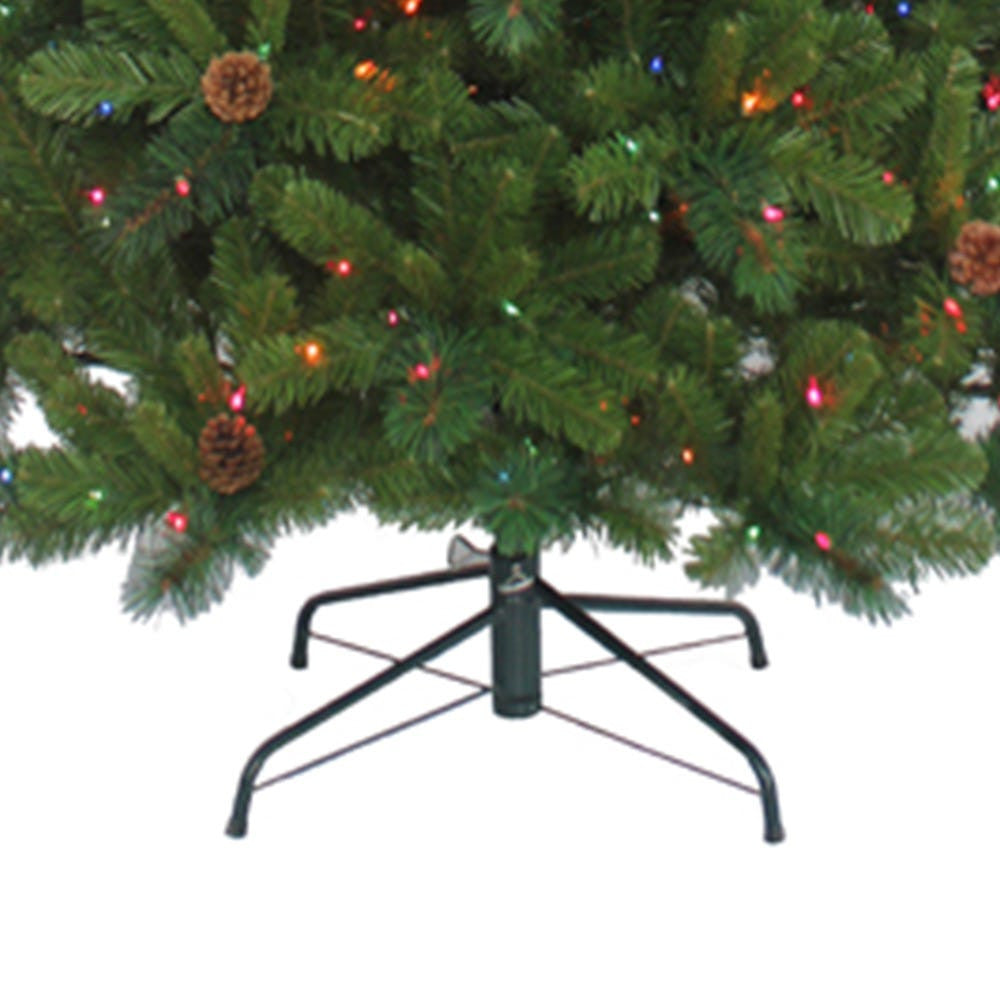 7.5' Pre-Lit Multicolor Incandescent Burlington Spruce Tree