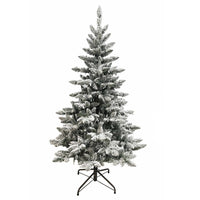 5' Pre-Lit Warm White LED Snow Pine Tree