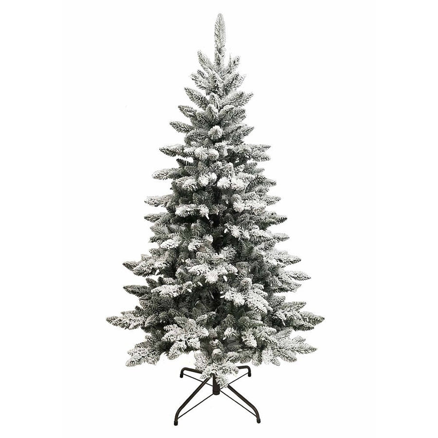 5' Pre-Lit Clear Incandescent Snow Pine Tree