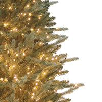 6' Pre-Lit Warm White Cluster LED Blue Spruce Tree