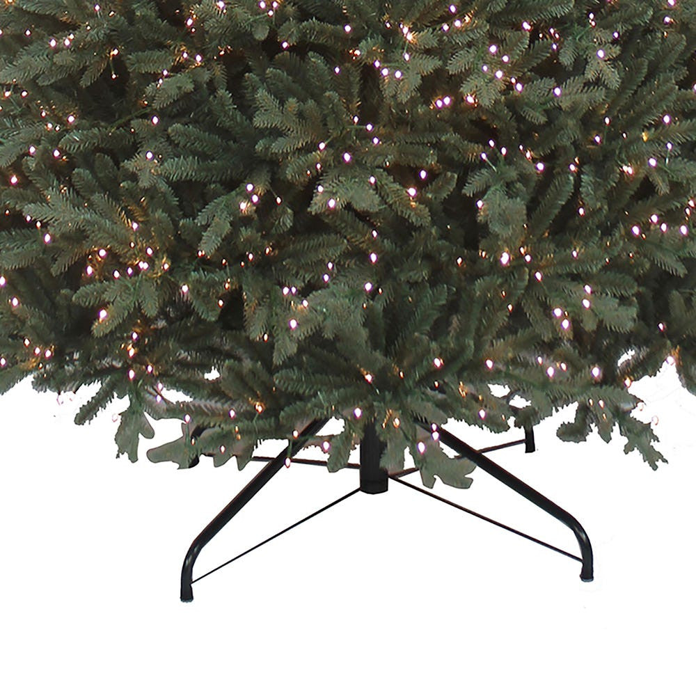 9' Pre-Lit Warm White Cluster LED Blue Spruce Tree