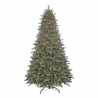 9' Pre-Lit Warm White Cluster LED Blue Spruce Tree