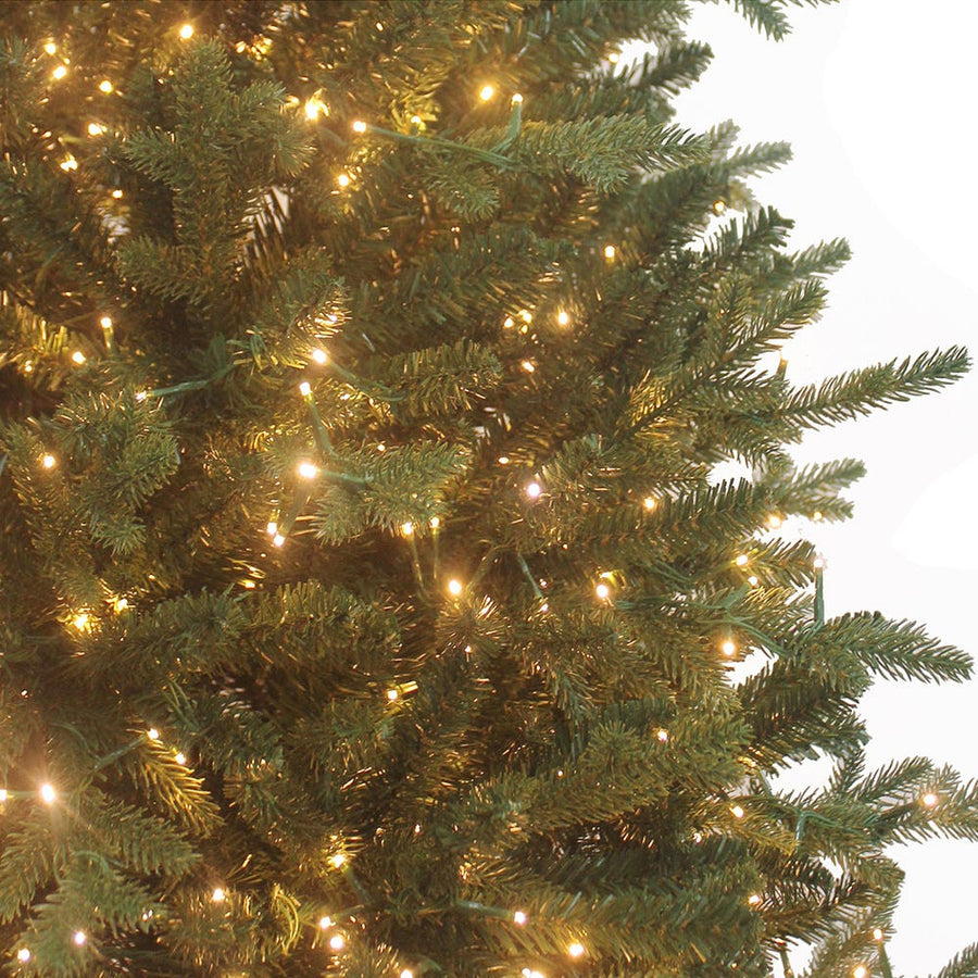 5' Pre-Lit Warm White Custer LED Noble Fir Tree