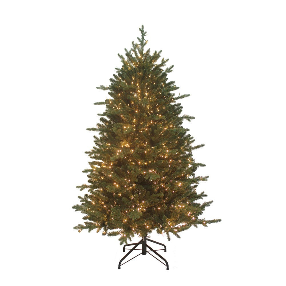5' Pre-Lit Warm White Custer LED Noble Fir Tree