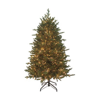 5' Pre-Lit Warm White Custer LED Noble Fir Tree