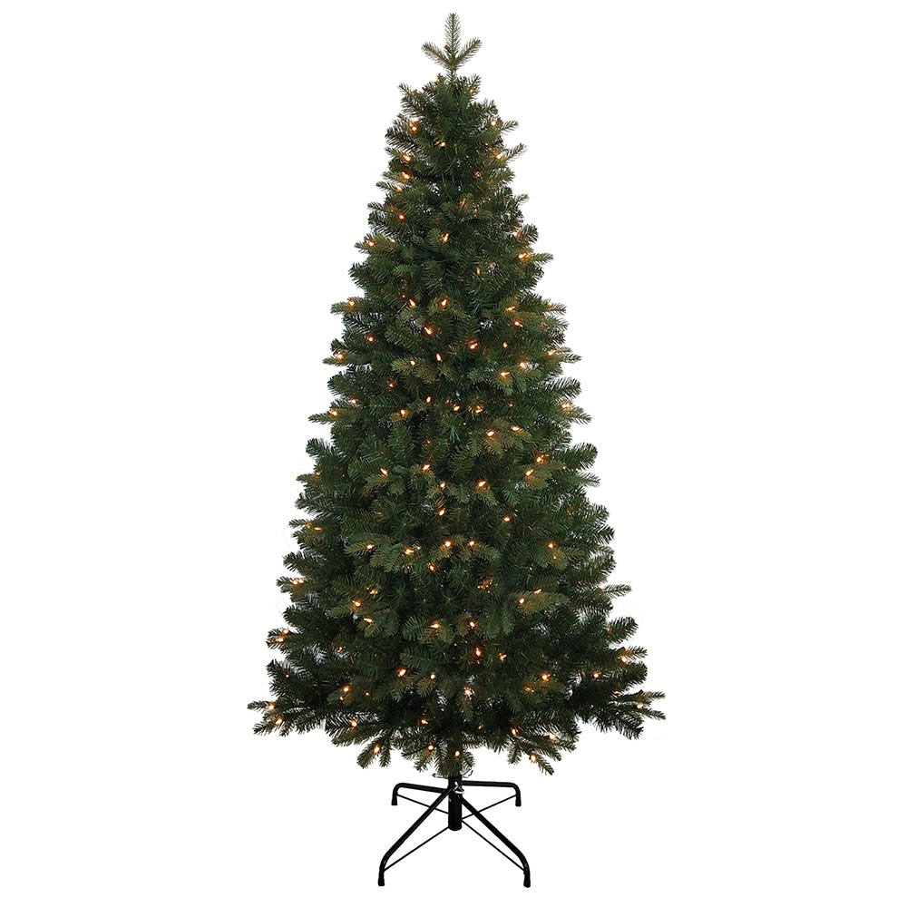 7' Pre-Lit Warm White Incandescent Studio Spruce Tree