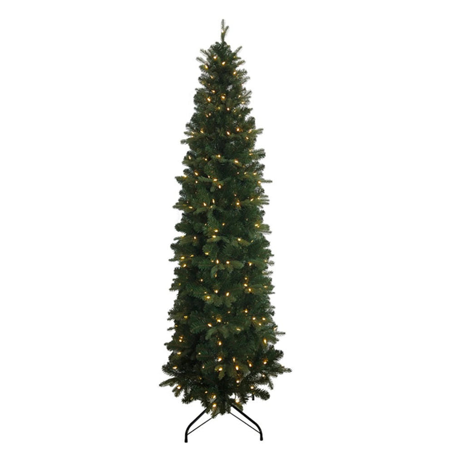 7' Pre-Lit Warm White LED Studio Spruce Tree