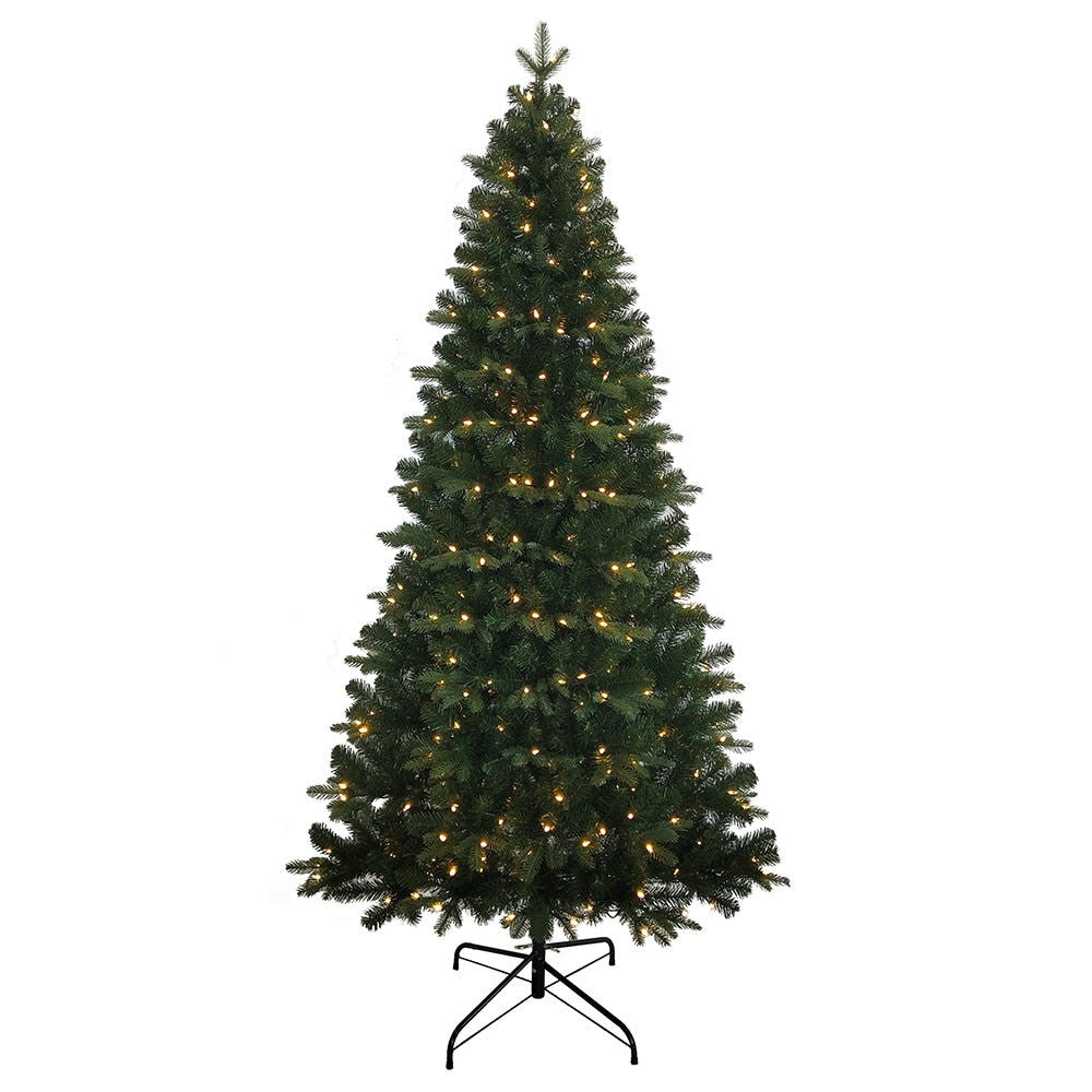 7' Pre-Lit Warm White LED Studio Spruce Tree