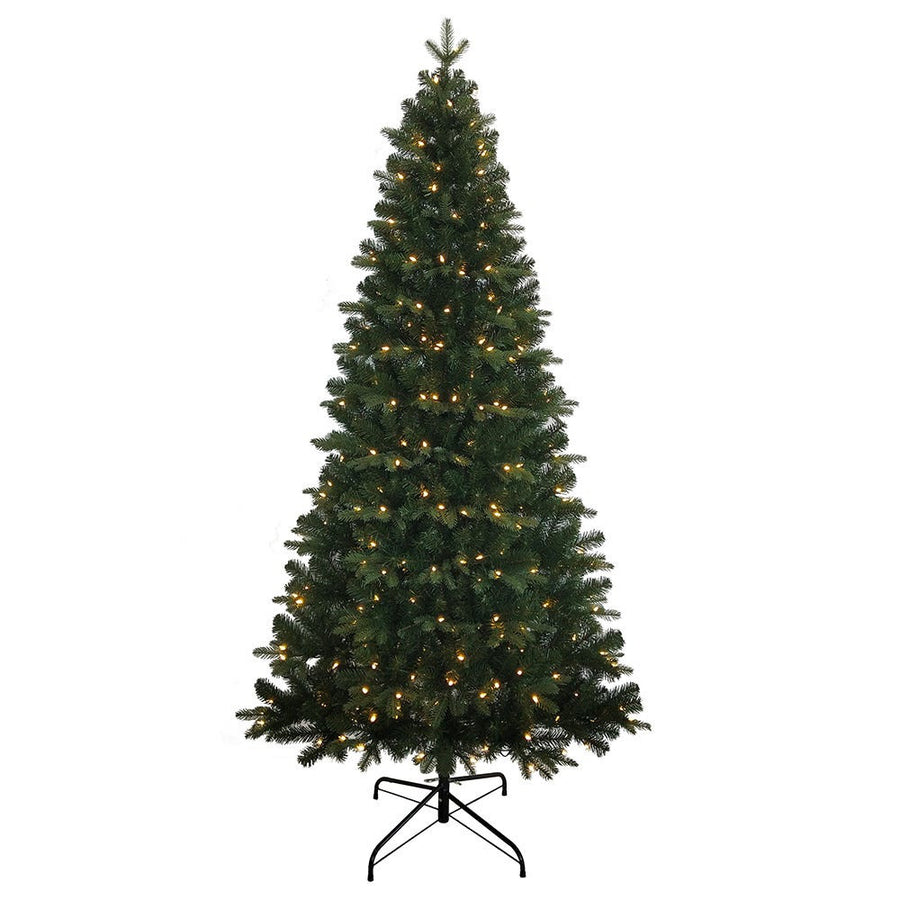 7' Pre-Lit Warm White LED Studio Spruce Tree