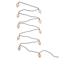 9' UL 10L Clear Pine Cone Light Set