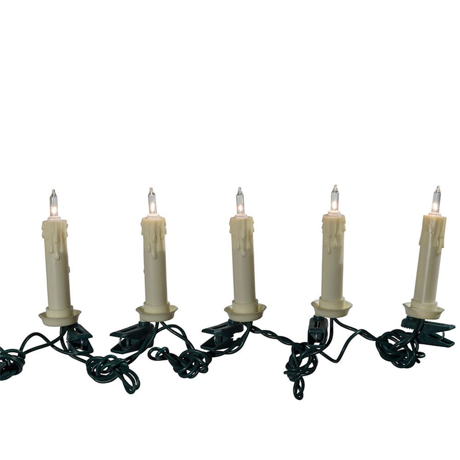 18' UL 10L Candle Clip-On Connectible Light Set with 24" Spacing