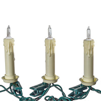 18' UL 10L Candle Clip-On Connectible Light Set with 24