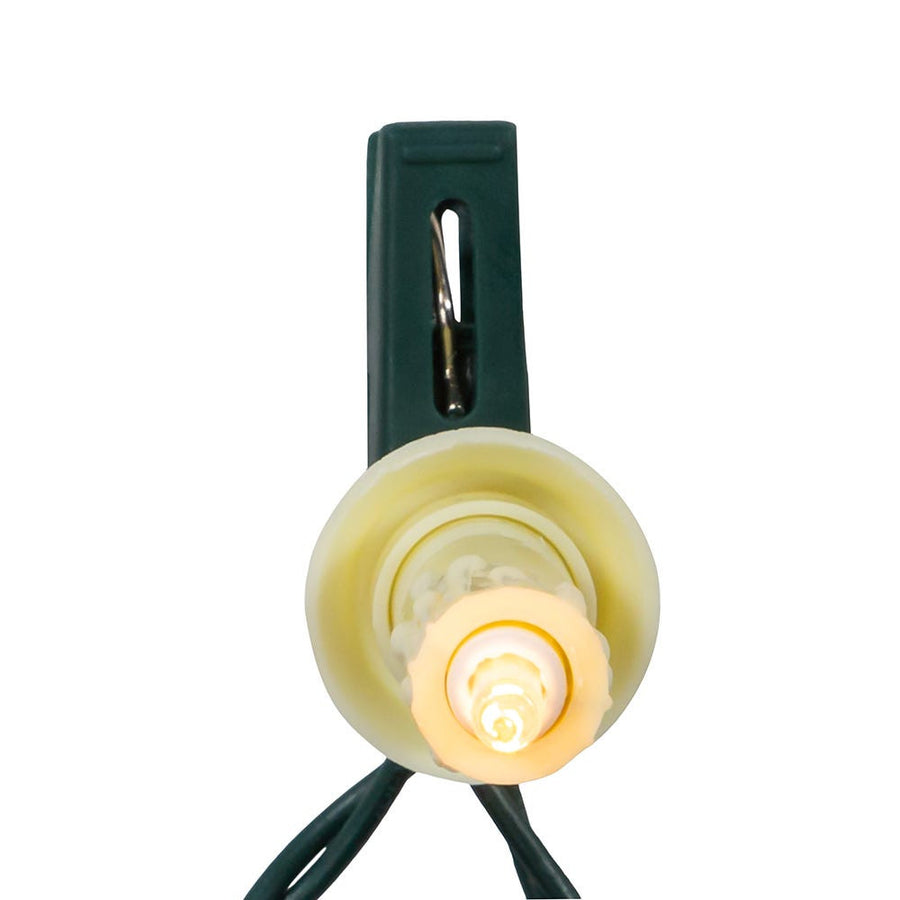 9' UL 10L White Candle Clip-On Connectible Light Set
