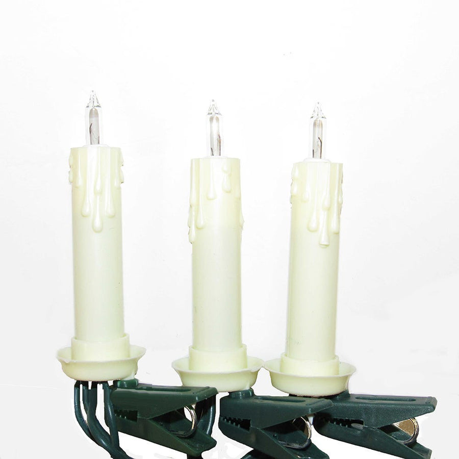 18' UL 10L Candle Clip-On Connectible Light Set with 24" Spacing