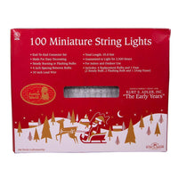 33' UL 100-Light Clear Light Green Wire Light Set