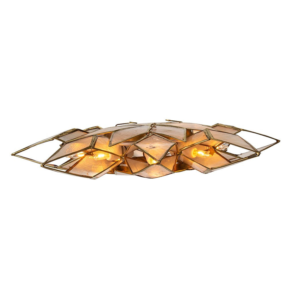 9.25" UL 10L Capiz Clear Star Treetop