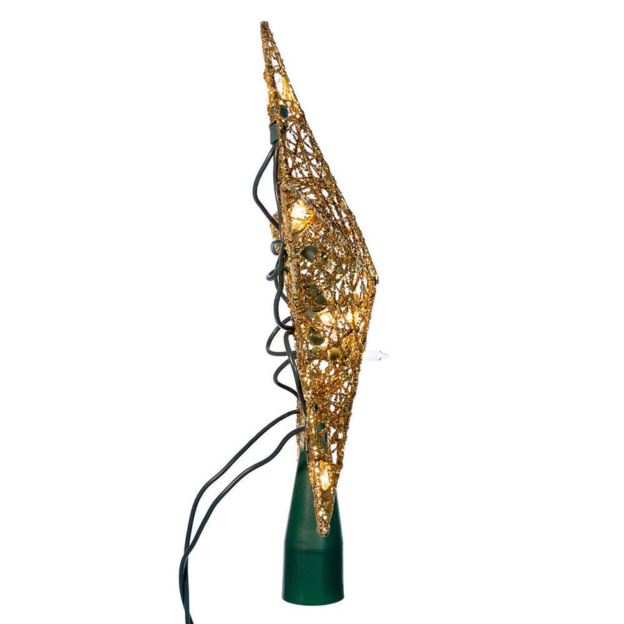9" UL 10L Gold Wire Star Treetop