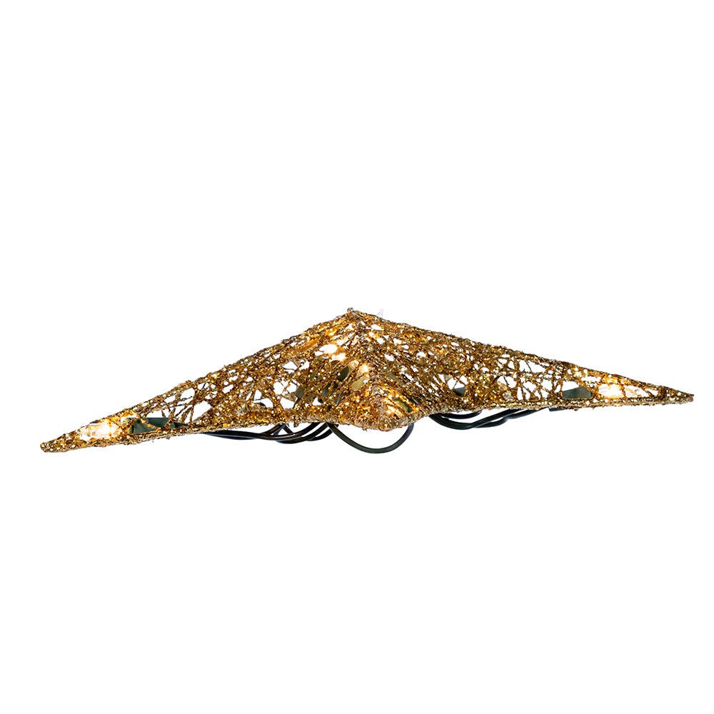 9" UL 10L Gold Wire Star Treetop