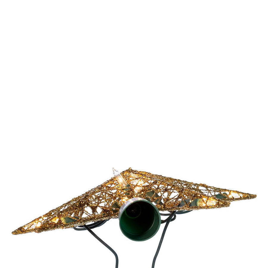 9" UL 10L Gold Wire Star Treetop
