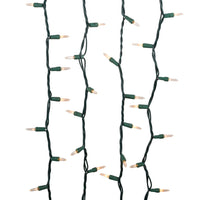 9.2' UL 50-Light Clear Light Green Wire Light Set
