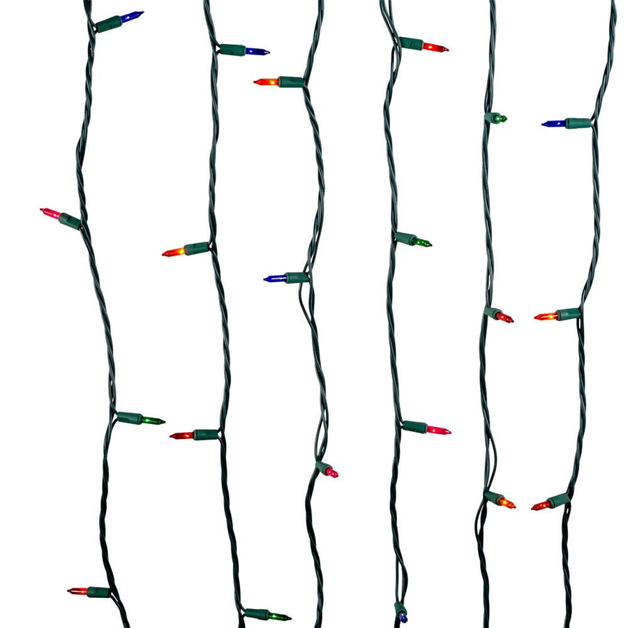 9.2' UL 50-Light Multicolor Light Green Wire Light Set