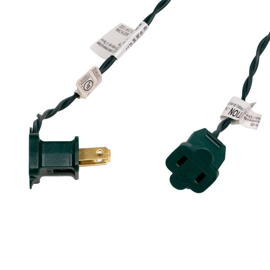 9.2' UL 50-Light Multicolor Light Green Wire Light Set