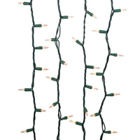 18.5' UL 100-Light Clear Light Green Wire Light Set