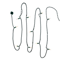 9' UL 10-Light Clear Light Green Wire Light Set In Polybag