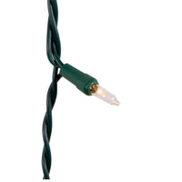 9' UL 10-Light Clear Light Green Wire Light Set In Polybag
