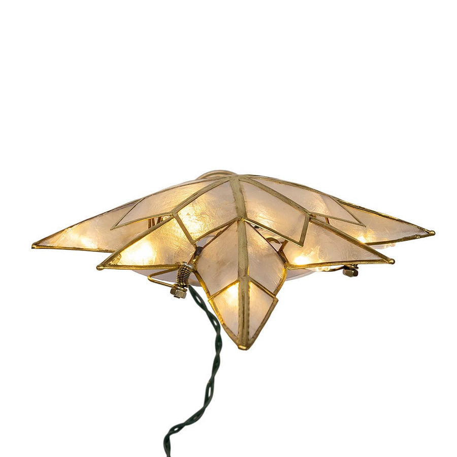 11" UL 10L LED Capiz Star Treetop