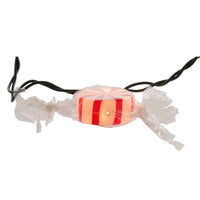 9' UL 10L Peppermint Candy Light Set