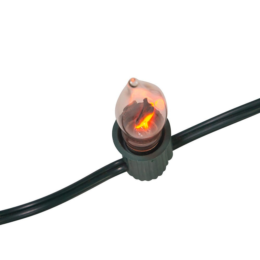 9' UL 10L C7 Flicker Flame Connectible Light Set