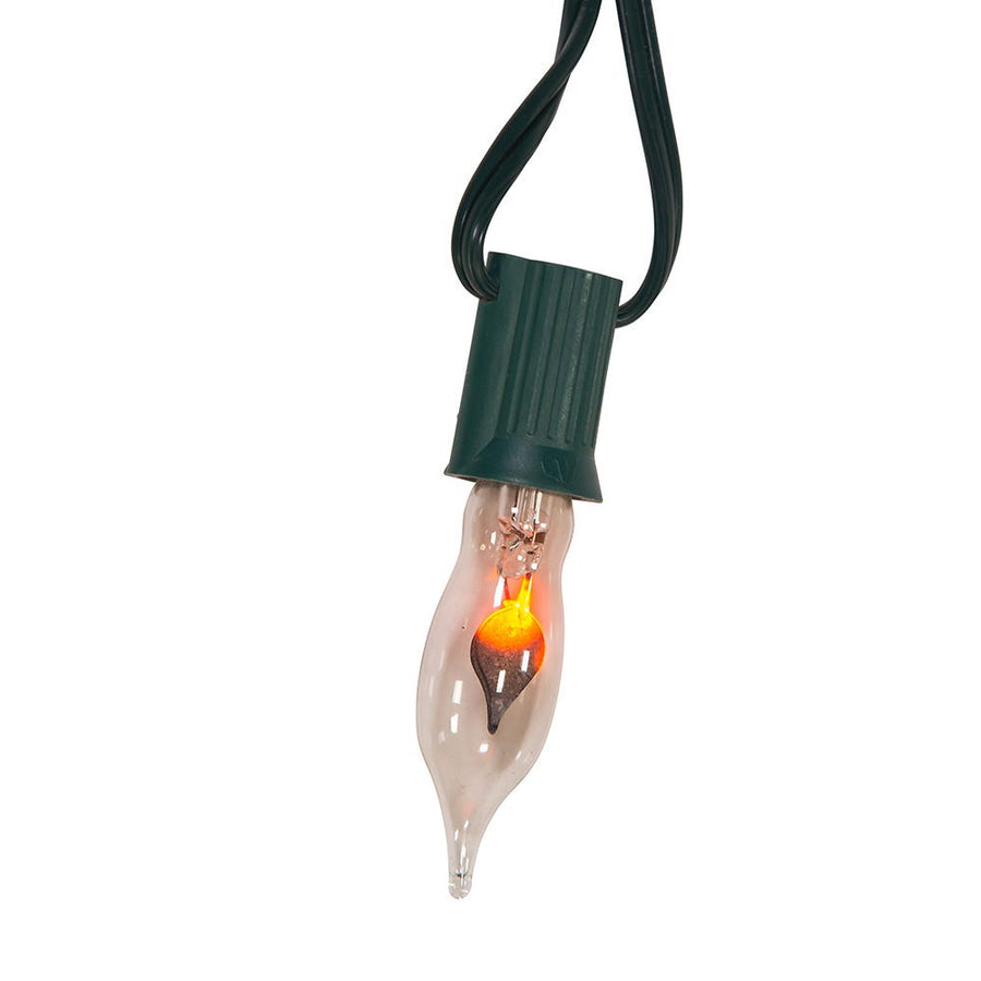 18' UL 10L C7 Flicker Flame Connectible Light Set with 24" Spacing