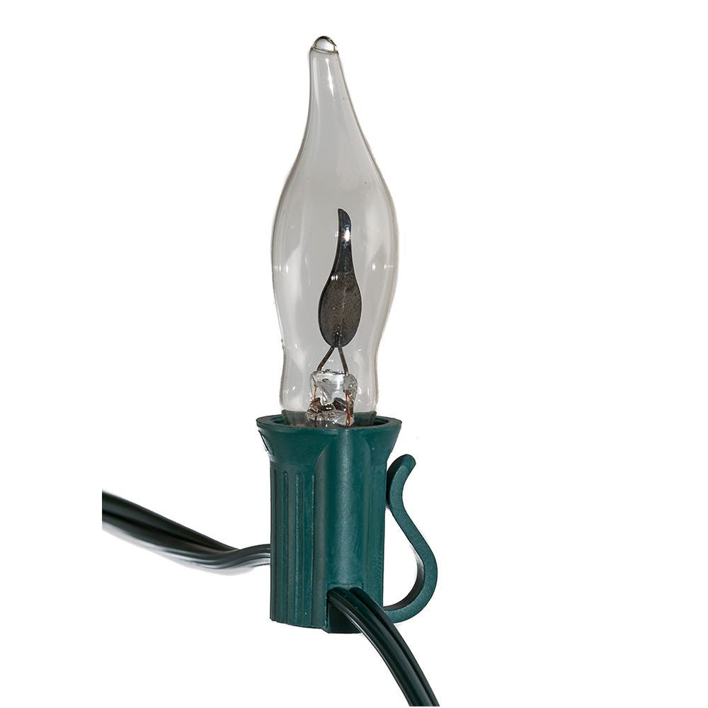 18' UL 10L C7 Flicker Flame Connectible Light Set with 24" Spacing