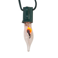 18' UL 10L C7 Flicker Flame Connectible Light Set with 24