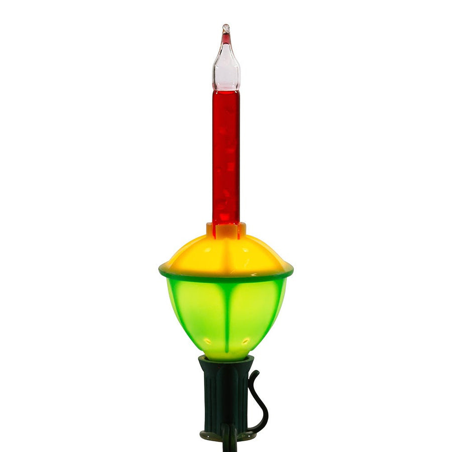 15' UL 7-Light C7 Multicolored Bubble Light Set