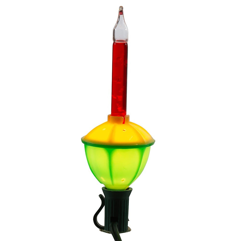 15' UL 7-Light C7 Multicolored Bubble Light Set