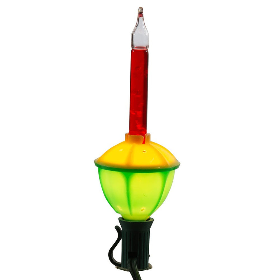 15' UL 7-Light C7 Multicolored Bubble Light Set