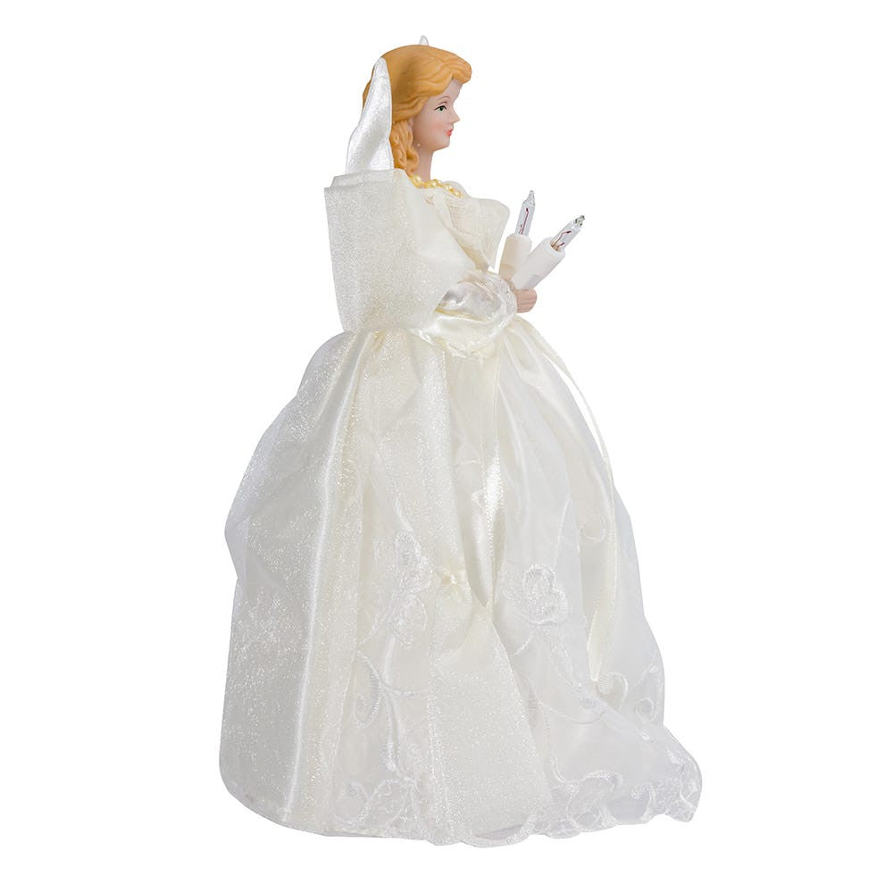 10" UL 10L Gold and Ivory Angel Treetop
