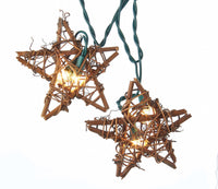 9' UL 10L Rattan Natural Star Light Set