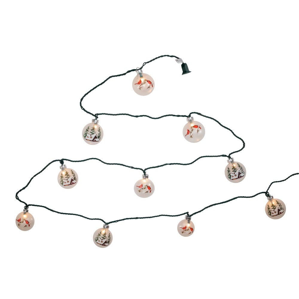 9' UL 10L Cardinal and Cabin Disc Light Set With Green Wire